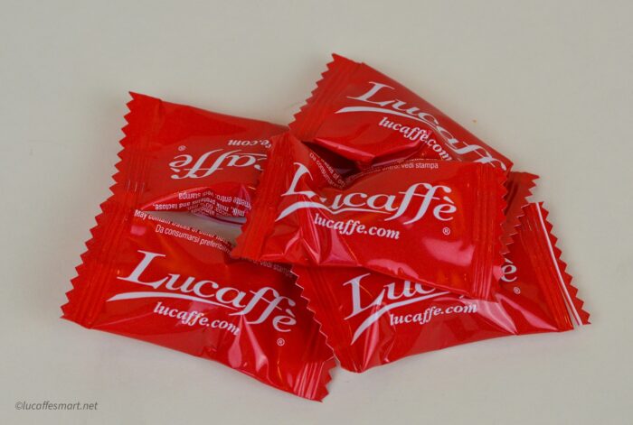 4 oz. Bag of Signature Lucaffe Chocolate Covered Almonds - Image 2